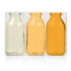 Gule glasflasker, 10,5 cm