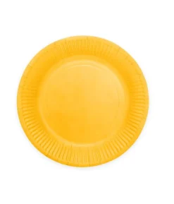 Gule paptallerkner, 23cm 8 stk