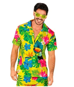 Gul hawaii skjorte