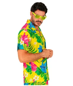 Gul hawaii skjorte