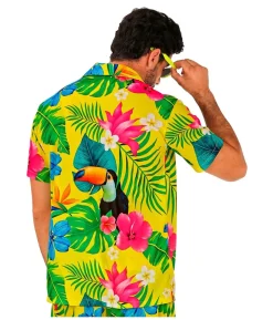 Gul hawaii skjorte