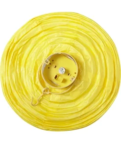 Gul LED papirlampe, 30 cm
