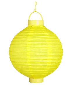 Gul LED papirlampe, 30 cm