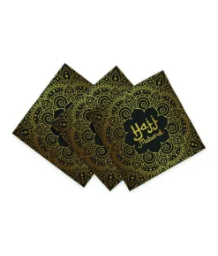 Hajj Mubarak servietter, 33x33 cm