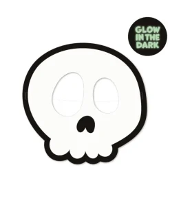 Halloween Boo masker GID, 2 stk