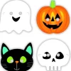 Halloween friends masker, 8 stk