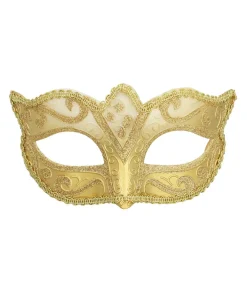 Halvmaske Venice Felina, guld