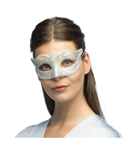 Halvmaske Venice Felina, sølv