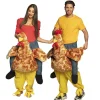 Hane piggy back kostume, voksen