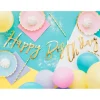 Happy Birthday banner guld