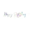Happy Birthday banner perlemor