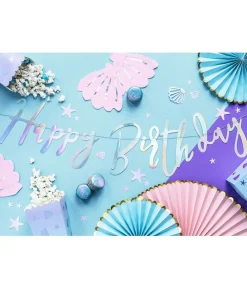 Happy Birthday banner perlemor