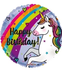 Happy birthday enhjørning folieballon