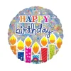 Happy Birthday folieballon, 81 cm
