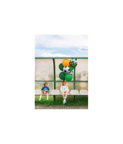 Happy Birthday folieballon med fodbolde