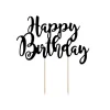Happy Birthday kagepynt, sort