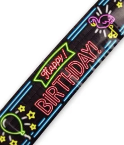 Happy birthday neon Party afspærringsbånd