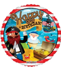 Happy birthday pirat folieballon