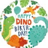 Happy Dino Birthday folieballon, 43 cm
