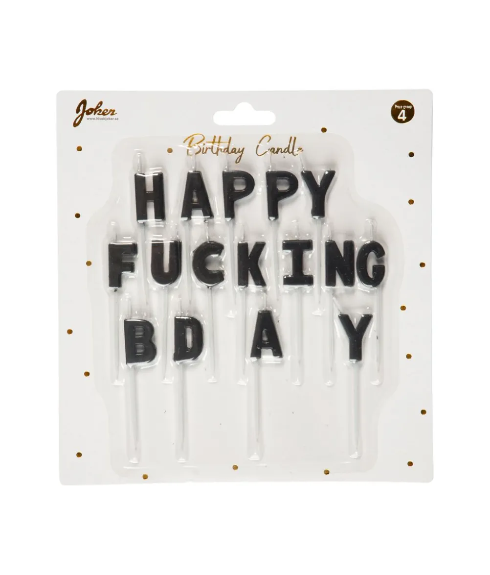 Happy Fucking Bday kagelys