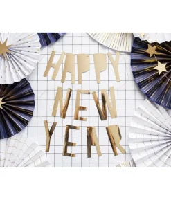 Happy New Year bogstav banner