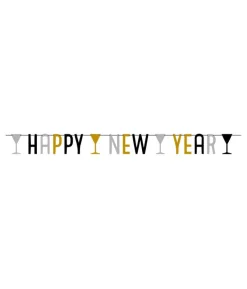 Happy New Year guirlande, 1,65 m