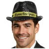 Happy New Year hat, sorte pailletter