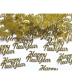 Happy New Year konfetti, guld
