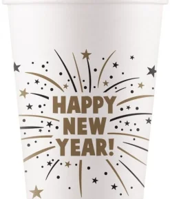 Happy New Year krus, 8 stk
