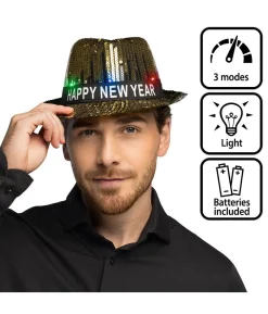 Happy New Year LED hat