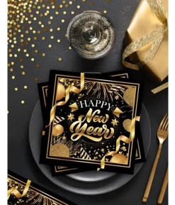 Happy New Year servietter, 20 stk.