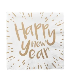Happy New Year servietter, 20 stk