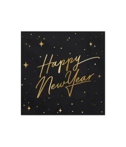 Happy New Year servietter, 33x33 cm