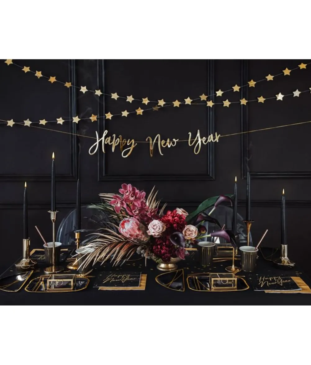 Happy New Year servietter, 33x33 cm