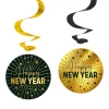 Happy New Year spiraler, 4 stk