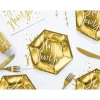 Happy New Year tallerkner, guld