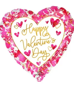 Happy Valentine´s day folieballon, 43 cm