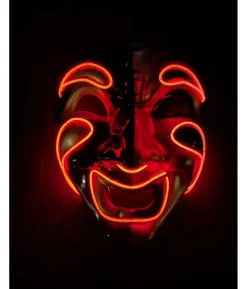 Harlekin nar LED maske