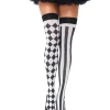 Harlequin stockings, sort og hvid