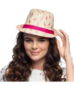 Hat med flamingoer