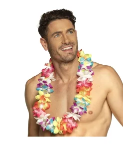 Hawaiikrans med lys
