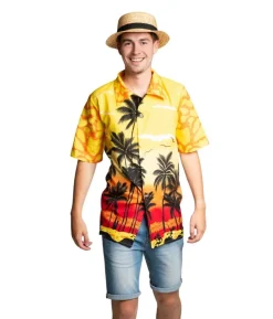Hawaii skjorte, gult paradis
