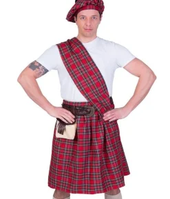 Highlander kostume, rød
