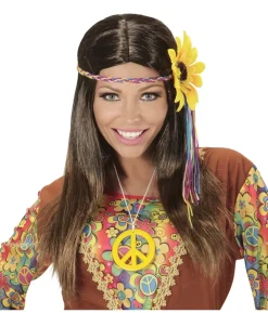Hippie paryk med blomst
