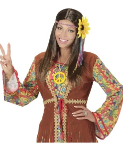 Hippie paryk med blomst
