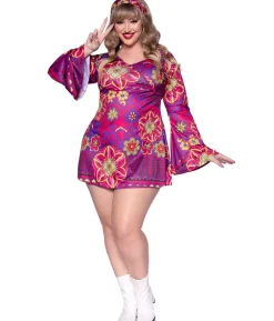 Hippie pige kostume Plus