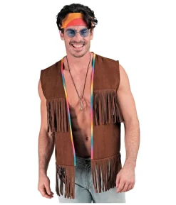 Hippievest med frynser