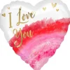Hjerte folieballon I Love You, 43 cm