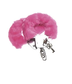 Håndjern med pink plys
