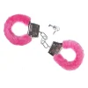 Håndjern med pink plys